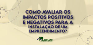 Read more about the article Como avaliar os impactos positivos e negativos para a instalação de um empreendimento?